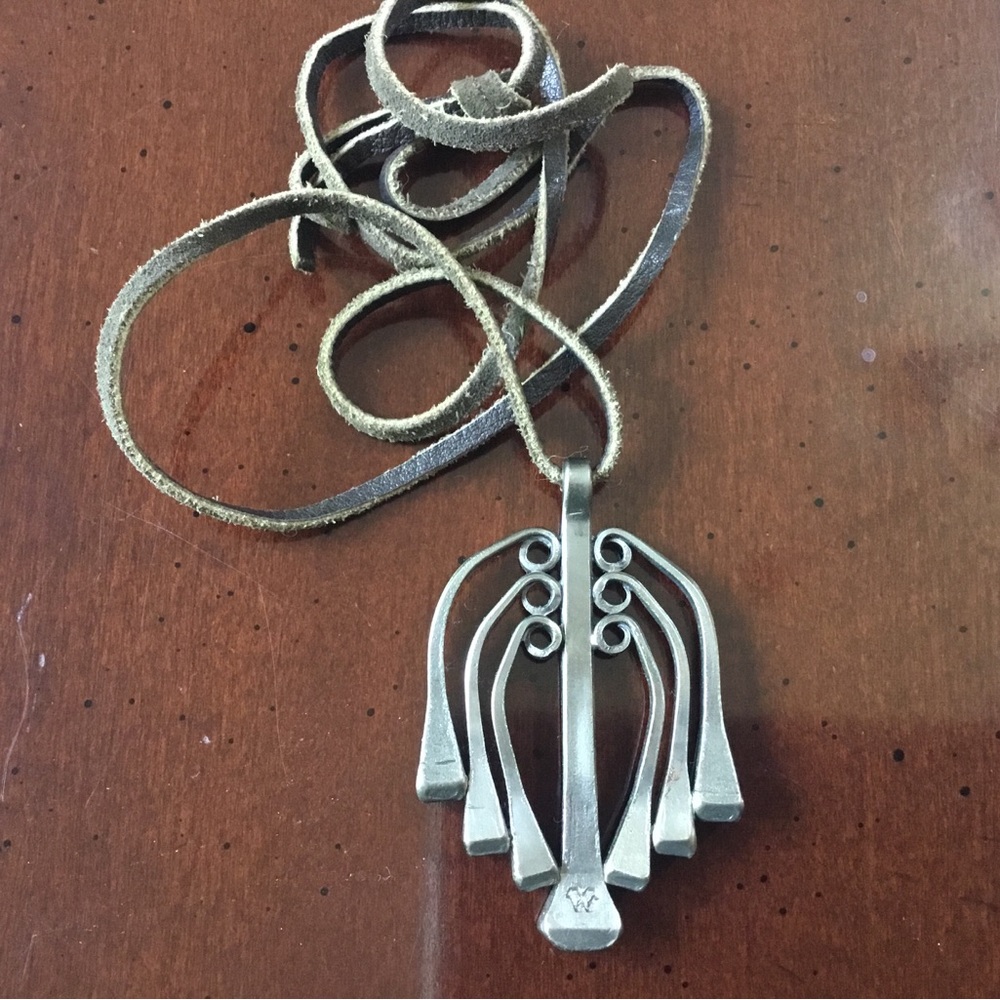 Horseshoe Nail Pendant Necklace